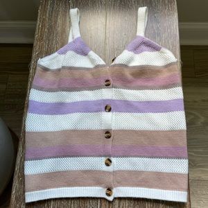 Nordstrom striped sweater tank